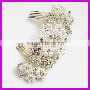 Fashion Accessory Rhinestone Crystal Hair Comb for Young Beauty Women Manufacturers BY 1865 thumbnail-1