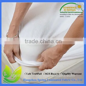 New Design 100% Cotton Fitted Waterproof Terry Mattress Protector thumbnail-1