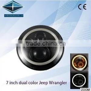Hot Selling 120mm 36SMD 3528 Color Changing Angel Eyes LED Headlights for Auto Lighting System thumbnail-3