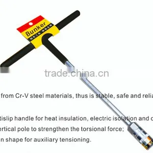 T Type Wrench, T Type Spanner, Dipped Plastic Handle thumbnail-1