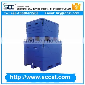 1000liter Rotomolded Plastic Fish Insulation Box, SCC Fish Container for Sale thumbnail-4