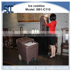110Ltr Ice Store Cart, Ice Store Caddies, Plastic Cart for Ice Storing and Transport thumbnail-4