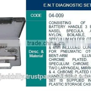 ENT Diagnostic Set, Diagnostic Instruments, Surgical Instruments, Ent Instruments thumbnail-1