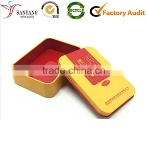 China Supplier Made Metal Tin Storage Shipping Box for Food With Lid thumbnail-1
