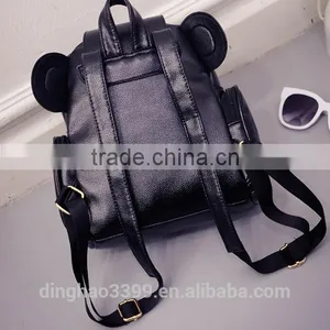 Online Shop China Backpack Cute Bear Backpack Fashion Leather Lady Backpack thumbnail-3