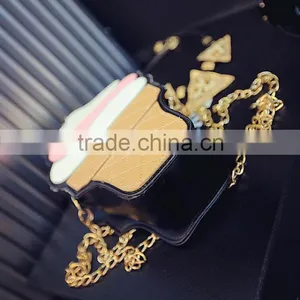 2016 Hot Selling Wallet Ice Cream Coin Purse Girl Cute Wallet With Chain thumbnail-5