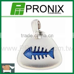 Pet Tag With Fish Design thumbnail-1