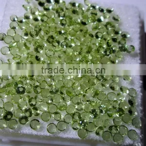 Best Collection Loose Peridot Round Faceted Cut Gemstones thumbnail-1