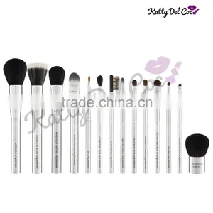 Hottest 14PCS Silver Makeup Brush Shaving Brush Powder Brush Goat Hair Supplier's Choice thumbnail-3