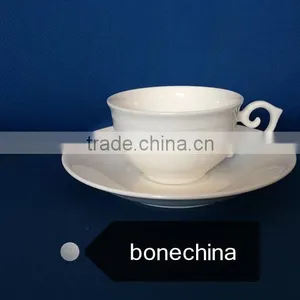 Eco-friendly 170cc Bone China Coffee Cup&Saucer Set thumbnail-1