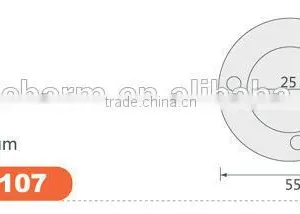 Wardrobe Metal Flange Tube Holder thumbnail-2