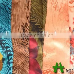 Shaoxing Textile Polyester 50D African Print Satin Fabric/ Wholesale Satin Fabric thumbnail-3