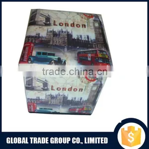 2015 New Design Durable Beautiful Cloth Folding Storage Box With Beautiful Color H0255 thumbnail-1