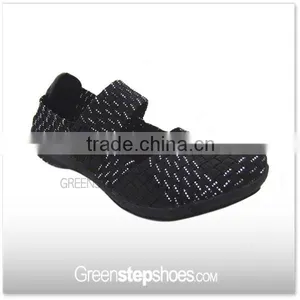 Resort Cross Strap Elastic Woven Casual Shoes thumbnail-6