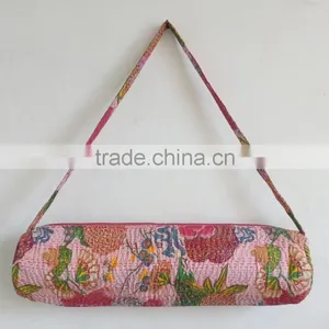 Yoga Tote Bag Yoga Mat Bag Yoga Bag Hippie Cross Body Bag Kantha Bag Unisex Bag Satchel Shoulder Bag Traditional Yoga Bag thumbnail-2