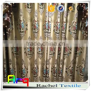 Soft Heavey Touch Flashy Luxury 3D Jacquard Turkish Style Curtain Fabrics- Haining Textile Manufacture Quality Choice thumbnail-4
