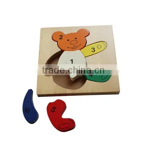 Bear Shaped Wooden Toys Puzzle thumbnail-2