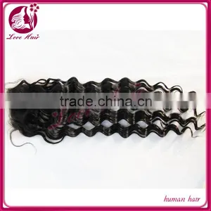 4x4 Size Full Lace Closure Unprocessed 100% Mongolian Virgin Hair Wholesale Virgin Hair Deep Wave Closure thumbnail-1