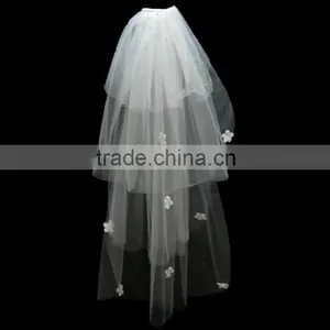 High Quality Tulle Beaded Popular Bridal Veils thumbnail-4