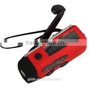 Multifunction Portable Hand Crank Solar Dynamo Radio With Flashlight thumbnail-4