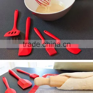 Western Silicone Kitchen Utensil Set New 5 Piece Cute Cooking Tool Set thumbnail-2