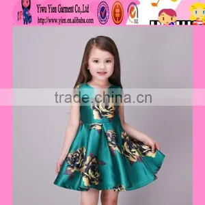 2016 New Arrived Boutique Fashiona Baby Little Girl Dresses Factory Price Kids Names of Girls Dresses thumbnail-3