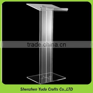 Modern Acrylic Lectern Podium Pulpit Plexiglass Lectern With Logo Printing thumbnail-1