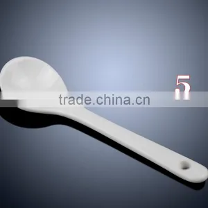 Whole Sale White Customer Design and Logo Print Ceramics Spoon thumbnail-6