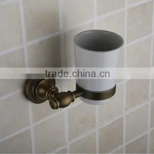 Classic Copper Pure Ceramic Single Tumbler Holder for Bathroom Accessories thumbnail-1