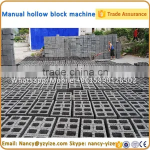 Mini Hollow Brick Block Making Machine / Concrete Cement Brick Maker Machines thumbnail-6