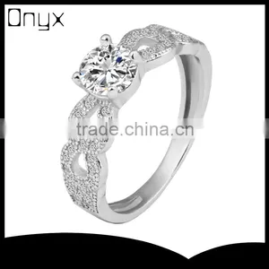 925 Sterling Silver Bat Shaped Hollow Out Silver Ring for Women With Paving Zircon thumbnail-1