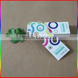 China Factory Custom Paper Hang Tag Swing Tag With Matt Finish thumbnail-2