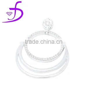 Big Silver Earring Design Factory Price Rhodium Plated OEM Welcome thumbnail-1