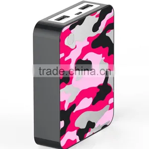 Red Camouflage Portable Charger Power Bank 10400mAh for Smartphone thumbnail-2