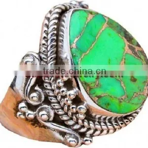 Alluring 925 Sterling Peridot Ring Wholesale Silver Jewellery Gemstone Supplier Rings thumbnail-1