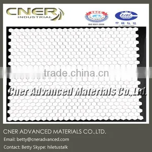 500*500 mm Alumina Ceramic Hexagonal Mat, Alumina Ceramic Liner for Wear Resistant Pipes thumbnail-1
