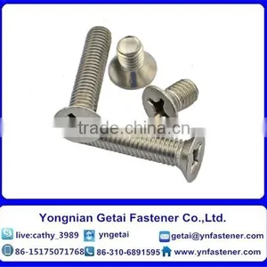 Flat Countersunk Head Square Neck Bolts With Black /yellow Zinc Plated/blue White thumbnail-1