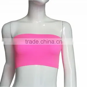 Seamless Girl Sexy Bra, Yoga Sports Nylon Spandex Seamless Tube Bra thumbnail-1