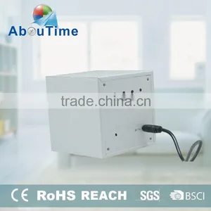 Modern Cheap White Cube Wooden LED Digital Alarm Clock for Home Decoration thumbnail-2