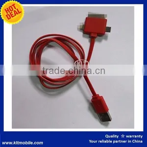 3 in 1 Universal USB Multi Plug Cell Phone Data Sync Charger Cable thumbnail-4