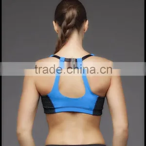 Hot Design Supplex Fabric Sexy Ladies Sports Bra With Mesh Panel on Both Sider Fitness Wear Office In Unite State (USA) thumbnail-5