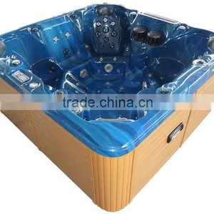 Balboa Hot Tub Hydro Outdoor Spa With Fountain and Leg Light thumbnail-1