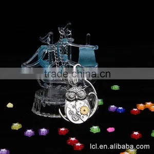 High Quality Owl Pendant Necklace, Low Price Steampunk Owl Necklace thumbnail-3