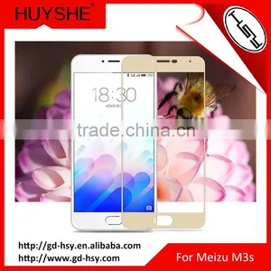 HUYSHE Cell Phone Anti-expolsion Screen 2.5D Full Cover Guard for Meizu M3s 9H Tempered Glass Protector thumbnail-1