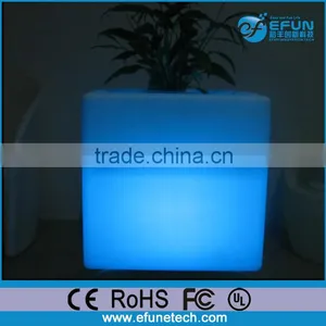 Outdoor/indoor Led Decorating Plastic Planter Planter Flower Pots,led Cube Flower Pot thumbnail-1