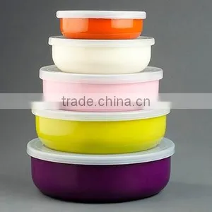 Stainless Steel Color Coating 5pcs Mixing Bowl thumbnail-3