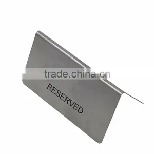 Bulk Stocked Hotel Restaurant Both Side Reserved Metal Sign (XJJD38-2) thumbnail-1