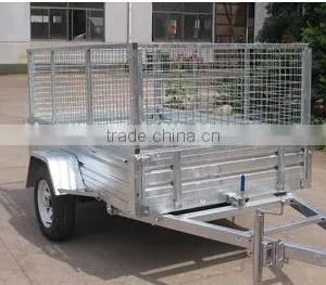 8x5 Galvanised Caged Trailer thumbnail-1