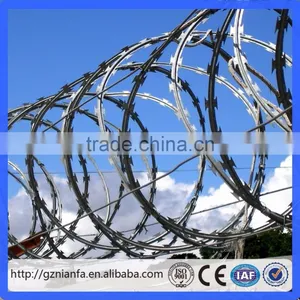 Security Use Galvanized/pvc Razor Barbed Wire in Coil for Sale(Guangzhou Factory) thumbnail-5