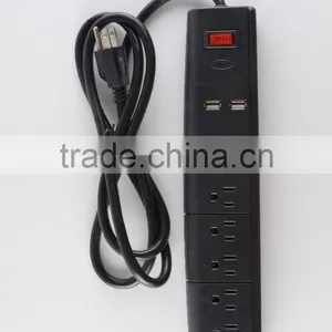 H30147 ETL/CETL Surge Protector 6 Outlet Power Strip With 2 USB Charging Ports Heavy Duty 15 AMP thumbnail-3